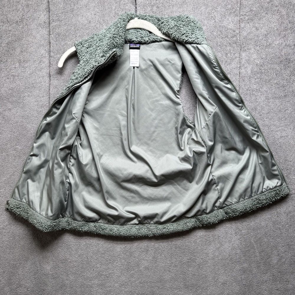 Patagonia Vest Womens XS Green Full Zip Los Gatos Fleece Gorpcore Granola Shaggy - Picture 7 of 10
